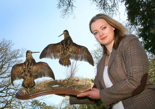 Ingrid with a 'left and right' woodcock