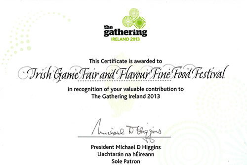 The gathering Certificate
