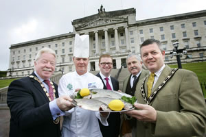 Emmett launching the GO FOR GAME campaign at Stormont.