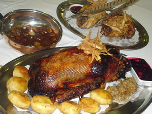 A typical classic Roast goose dish from Emmett Mc Court